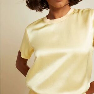 Nation LTD Fitted Yellow Short Sleeve T-Shirt